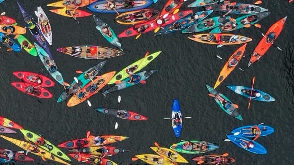 Kayaking on the Lachine Canal