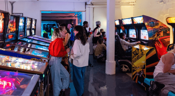 Vintage pinball machines at North Star Pinball