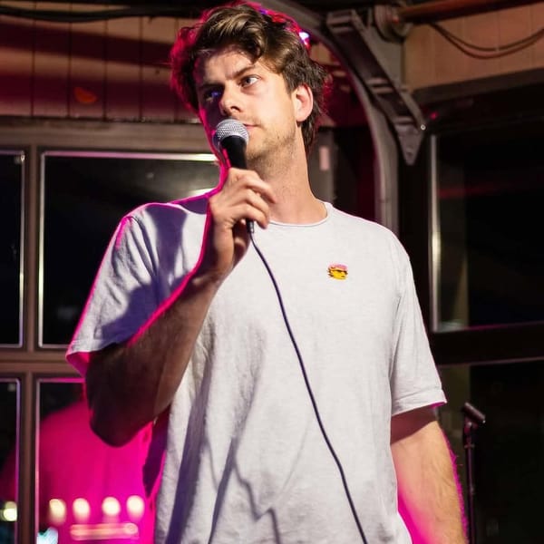 Tom Murphy, host of the Ye Olde Orchard Open Mic